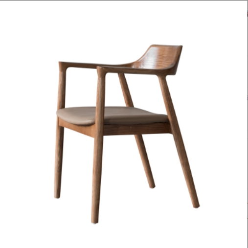 Modern Solid Wood Dining Chair with Leather Seat-NOWA-China Office Furniture, China Custom Made Furniture,