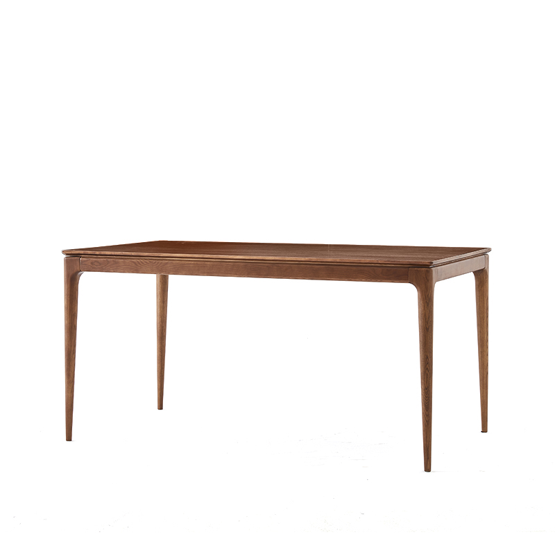 ash wood dining table in walnut color and natural color-NOWA-China Office Furniture, China Custom Made Furniture,